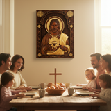 信徒家中耶稣木雕4