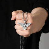 Pure Tin Double Headed Eagle Necklace - BGCOPPER