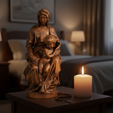 Bruges Madonna Statue: Hand-Carved Beechwood, Woven With Faith and Story - Christian gift presentation