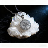 Vintage Titanium Seven Archangel's Seal Pendant - Amulet against evil eyes, curses, spells