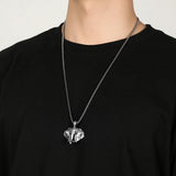 Pure Tin Geometric Elephant Head Necklace - BGCOPPER