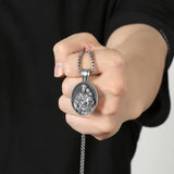 Christian Saint Joseph Medallion/The patron saint of fathers, pregnant women, immigrants, craftsmen, and engineers - BGCOPPER