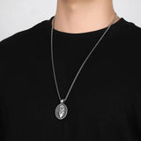 Sacred Heart Medallion Necklace - BGCOPPER