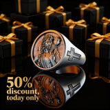 50% Off Today!Steel and Titanium Jesus Shepherd Ring