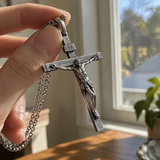 S925K Silver Jesus Crucifix Pendant | A Tangible Reminder of His Love