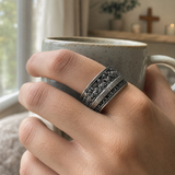 The Last Supper Silver Adjustable Ring