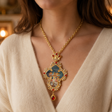 Orthodox Crucifix Icon Pendant Necklace
