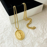 18K Gold Virgin Mary of Guadalupe Necklace - BGCOPPER