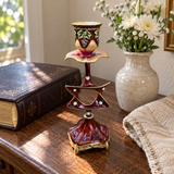 Vintage Burgundy Star of David Candle Holder – Faith & Heritage Home Decor