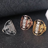 Metatron's Cube Ring Archangel Protection Women Ring Stainless Steel Jewelry - BGCOPPER