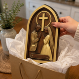 Hand-Carved Beechwood Christian Marriage Prayer Plaque – Personalized Wedding & Anniversary Gift