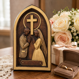 Hand-Carved Beechwood Christian Marriage Prayer Plaque – Personalized Wedding & Anniversary Gift