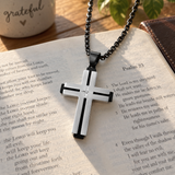 Layered Cross Necklace – Titanium Steel Christian Pendant