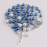 Virgin Mary alloy rosary beads — comes with a jewelry box - BGCOPPER