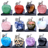 Natural Crystal Jade Colorful Apple Small Ornament - Christmas Eve Gift - BGCOPPER