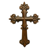 Bgcopper Ornate Wooden Cross - Carved from natural wood - BGCOPPER