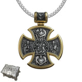 S925 sterling silver double-sided Jesus and Virgin Mary necklace - BGCOPPER