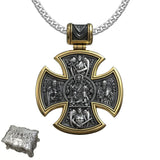 S925 sterling silver double-sided Jesus and Virgin Mary necklace - BGCOPPER