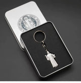 St. Benedict's Exorcism Keychain - Presented in a beautiful St. Benedict's gift box - BGCOPPER