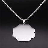 Metatron Stainless Steel Hexagonal Pendant Necklace - BGCOPPER