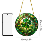 Shamrock Stained-Glass Acrylic Suncatcher: A Symbol of God’s Provision