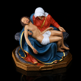 Resin Pietà Statue – Virgin Mary Holding Jesus Christian Home Decor