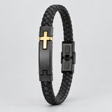 Walk by Faith – Men’s Braided Christian Cross Bracelet | A Meaningful Gift of Faith