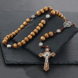 (Only $9.90 before Christmas) St. Benedict's Cross Exorcism Rose Necklace - BGCOPPER
