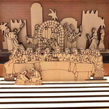 Crucifixion Scene Easter Wooden Book Gift - BGCOPPER