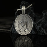 Pure Tin Miraculous Medal Virgin Mary Necklace - BGCOPPER