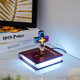 Magnetic Levitation Anti-Gravity Cross Bible Book LED Illuminator - BGCOPPER