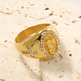 Our Lady of Guadalupe Titanium Ring - BGCOPPER