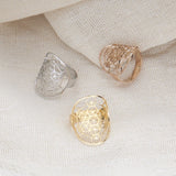 Metatron's Cube Ring Archangel Protection Women Ring Stainless Steel Jewelry - BGCOPPER