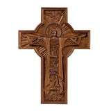 Bgcopper Ascension of Jesus wood carving cross - BGCOPPER