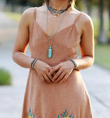 Natural Turquoise Hand-Woven Bracelet|Chakra Balancing/Energy Healing Guardian Jewelry - BGCOPPER