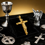 S925K Sandblasted Silver Jesus Crucifix Pendant