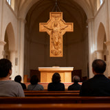 BGCOPPER Himmelfahrt Jesu Holzschnitzerei Kreuz-Die besten Geschenke für Ostern