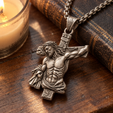 S925 Sterling Silver Crucified Jesus Cross Pendant Necklace – INRI Christian Faith Jewelry