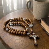 St. Benedict exorcism rosary necklace for Catholic prayer and protection