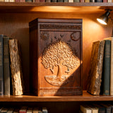 Handcrafted Beechwood Tree of Life Urn — A Testament to Eternal Life in Christ 🌿✞