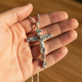 INRI Jesus Crucifix Cross Pendant Necklace