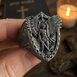 Archangel Michael Steel Titanium Ring——Giving us the strength and courage to move forward