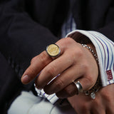 Saint Benedict Medal Stainless Steel Cross Ring - BGCOPPER