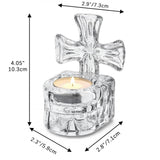 Cross Glass Candle Holder: Light Wrapped in Sacred Symbolism