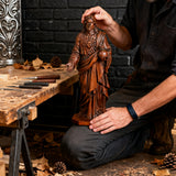 The Sacred Heart of Jesus — Hand-Carved Beechwood Statue | A Symbol of Divine Love, Mercy & Eternal Hope