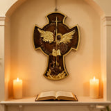 Archangel Michael Solid wood carving gift - Hand carved from a whole piece of wood