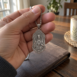 S925 Sterling Silver Sacred Heart of Jesus Pendant Necklace – Catholic Christian Faith Jewelry