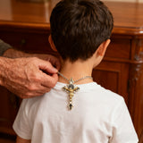 St. Benedict Exorcism Cross Necklace - Bless you and your family