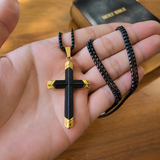 Titanium Steel 18K Gold Cross Necklace | A Christian Emblem of Faith and a Fashion Statement