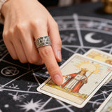 Archangel Metatron Life Angel Seal Adjustable Ring Solomon Kabbalah Amulet